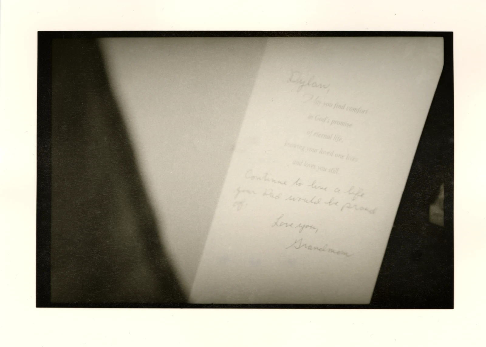 Darkroom photo - Dylan